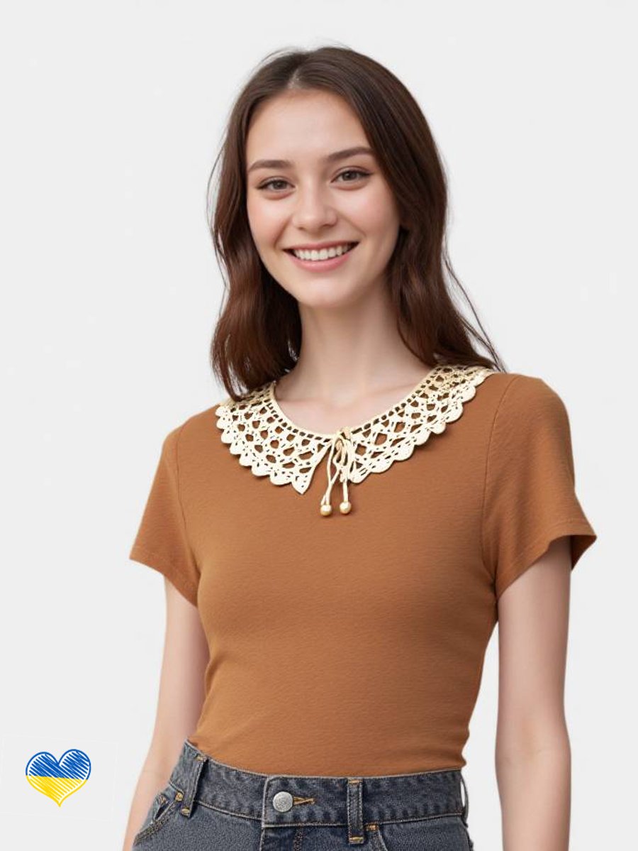 Artisan Made Lace Collar - Handmade in Ukraine - Ethical Slow Fashion 