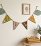 Wild Safari Name Garland - Quilted Leaf & Velour Heirloom Nursery Bunting