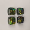 Square jewel beetle effect studs