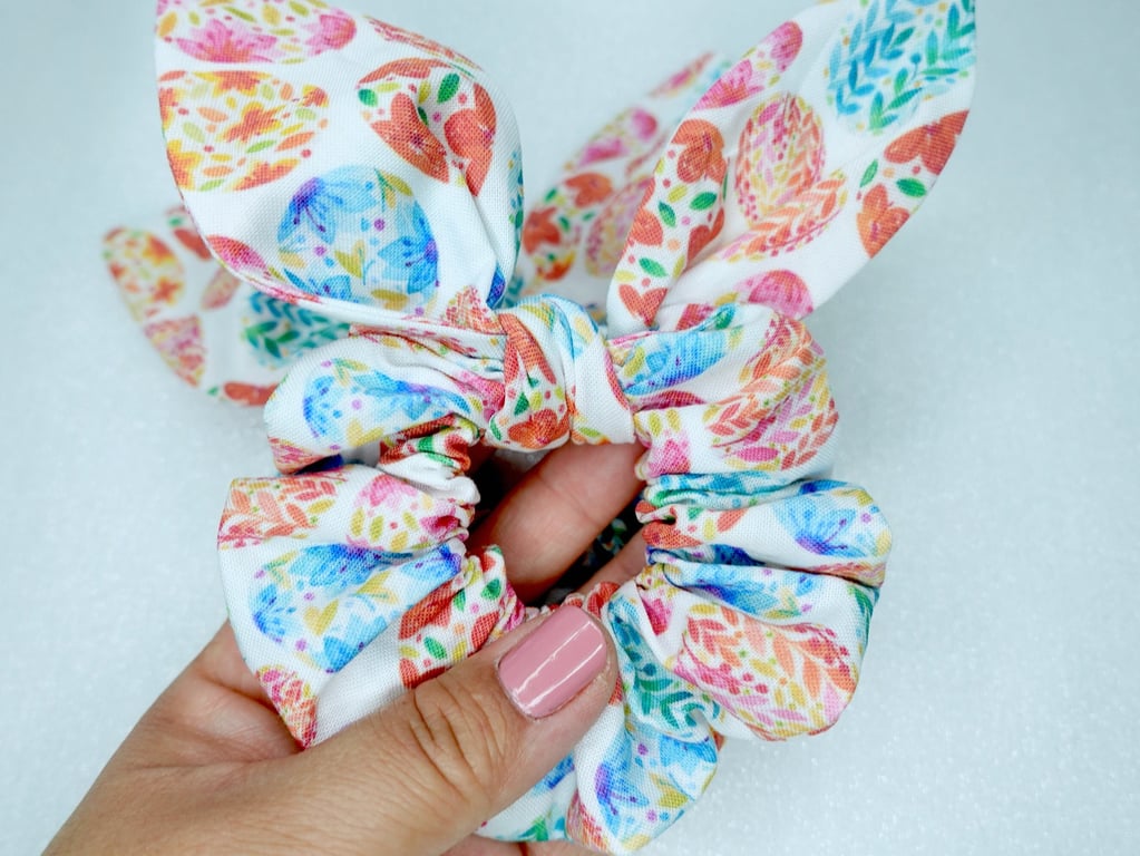 Easter Bunny Scrunchies, Easter Gifts Scrunchies, Scrunchies with Bow