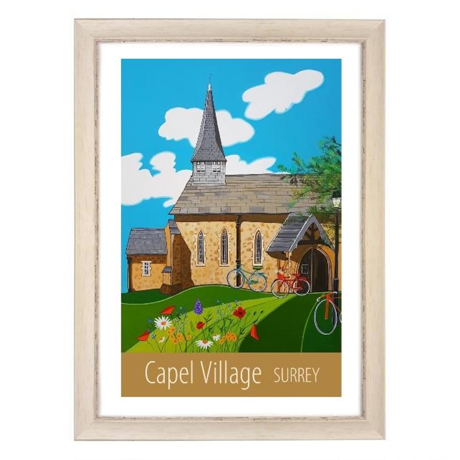 Capel Village, Surrey white frame