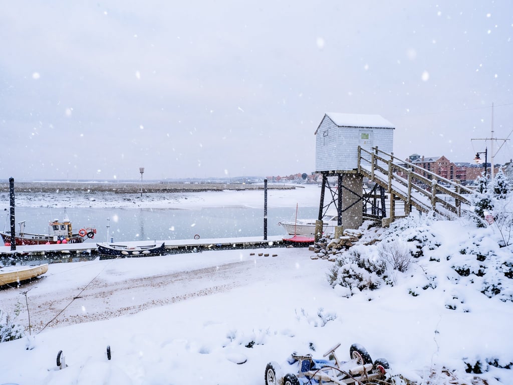 Wells Next The Sea Norfolk Christmas Greeting Card A5