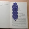 Embroidered Lace  Bookmark. Small