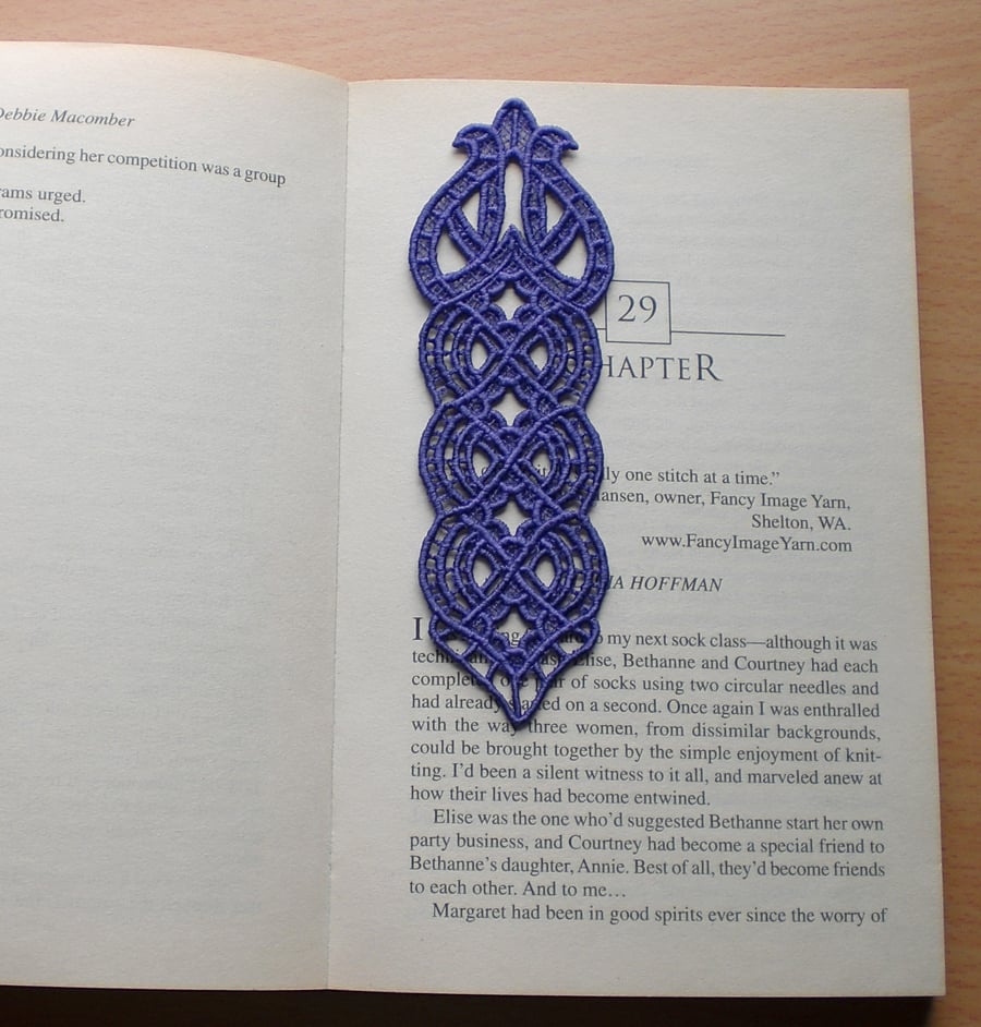 Embroidered Lace  Bookmark. Small