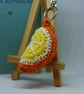 Crochet Orange slice Keyring - Image 2