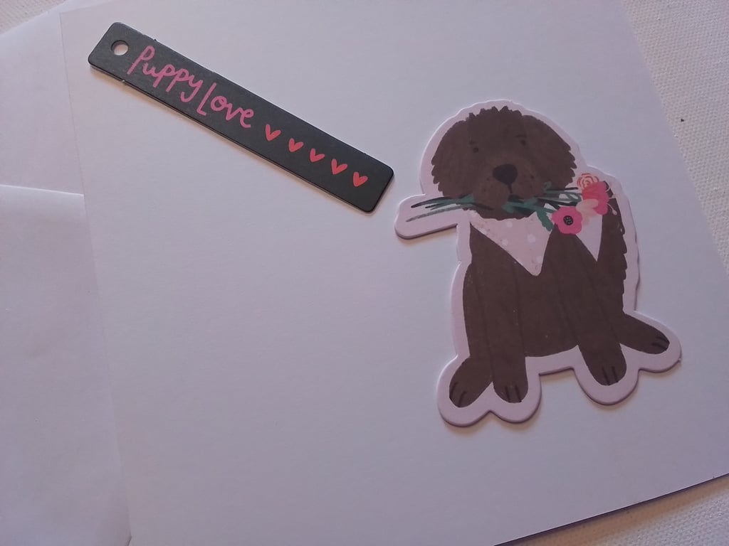 Any occasion card. Puppy love. Dog. Ref 309