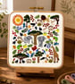 African Savanna Hand Embroidery PDF Pattern - Image 1