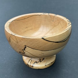 Spalted beech goblet bowl