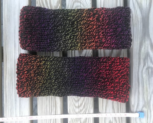 Rainbow Fingerless Gloves Wrist Warmers