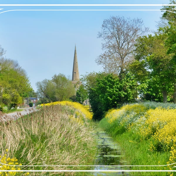 Blank Lincolnshire Church Card A5