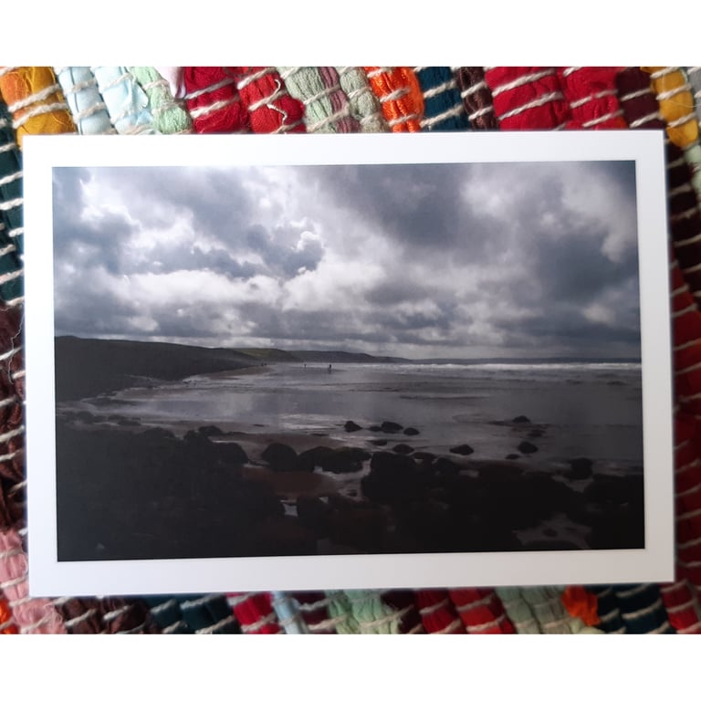 Newgale Beach, Pembrokeshire A6 Greetings Card Seascape Photo