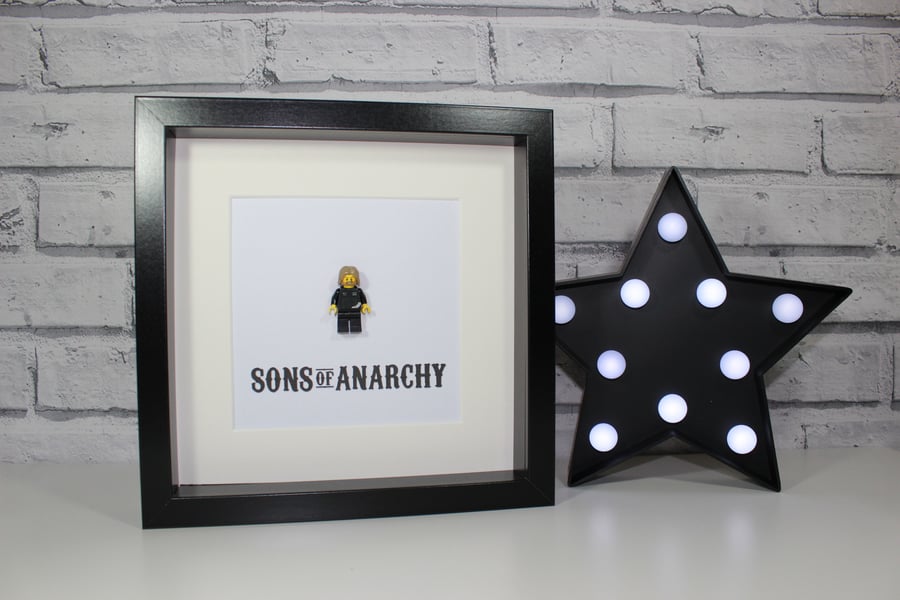 SONS OF ANARCHY - FRAMED CUSTOM LEGO MINIFIGURE