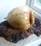 DECORATIVE OAK BURR AND SYCAMORE WOODEN  SCULPTURE - Image 1