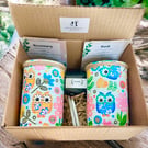 Retro owl grow your own herb gift set 