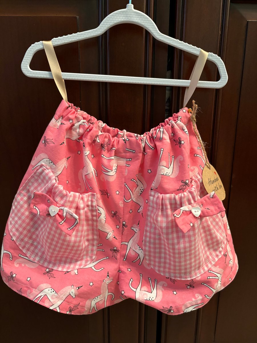 Children’s Pink Unicorn Shorts