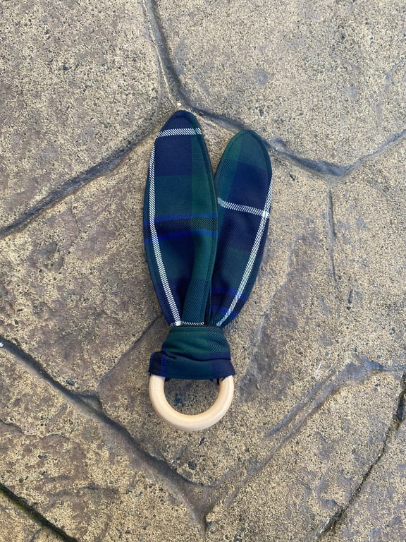 Douglas Tartan Bunny Ears Teether