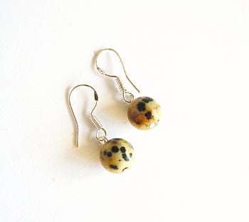 Dalmation Jasper Drop Earrings