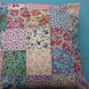 16"patchwork cushion,pillow cover in floral,shabby chic fabrics