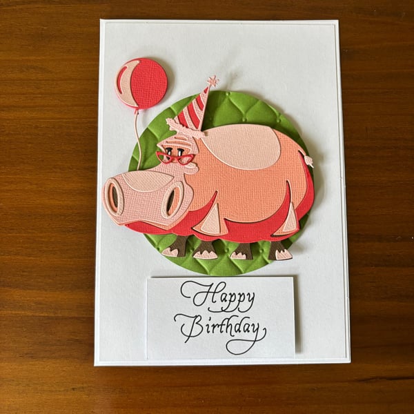 Poppy the Happy Hippopotamus Birthday Wishes.