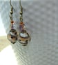 Artisan lampwork glass bead earrings - Image 3
