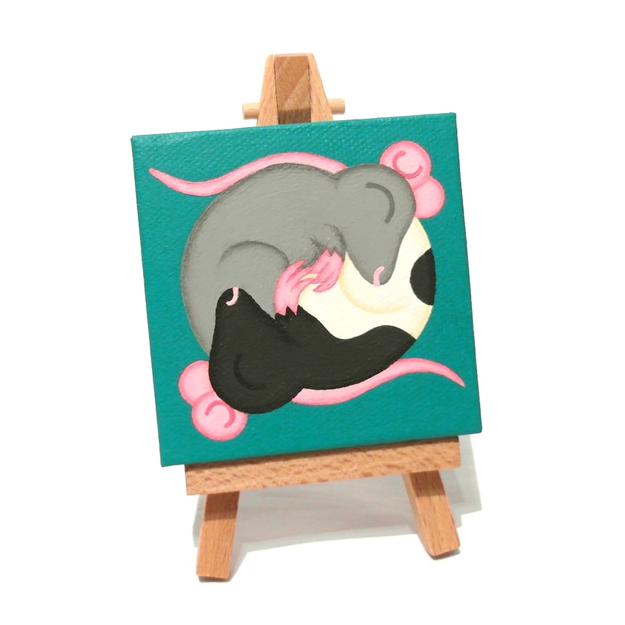 CP Sleeping Rats Miniature Painting