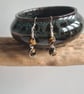 Handmade 925 Silver & Natural Tiger's Eye Drop Dangle Earrings Gift Boxed - Image 2
