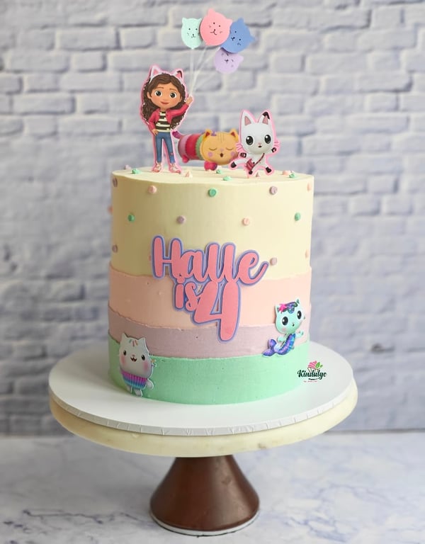 Gabby cake topper, dollhouse cake topper, mercat cake topper, Pandy cake topper