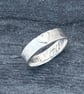 Silver Heart Ring, hammered Sterling silver band, heart ring, valentines gift, 