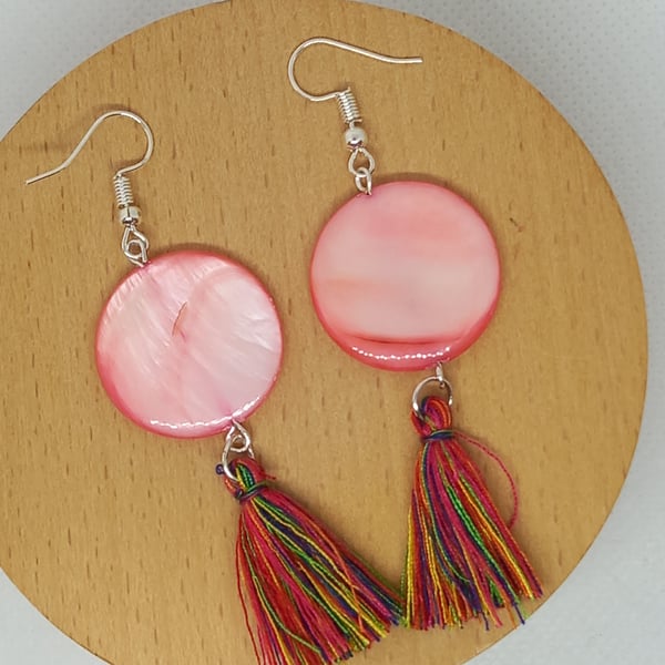 Shell and Tassel earrings