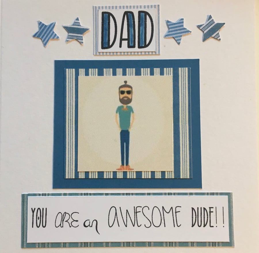 Happy Father’s Day Card - for a hipster dude