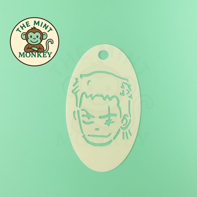 The Zoro, One Piece - Face Paint Stencil - Kids Party - Reusable