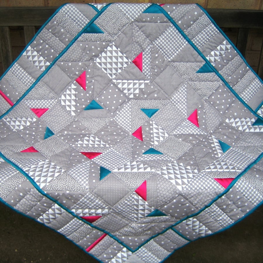 Satin Triangle Quilt