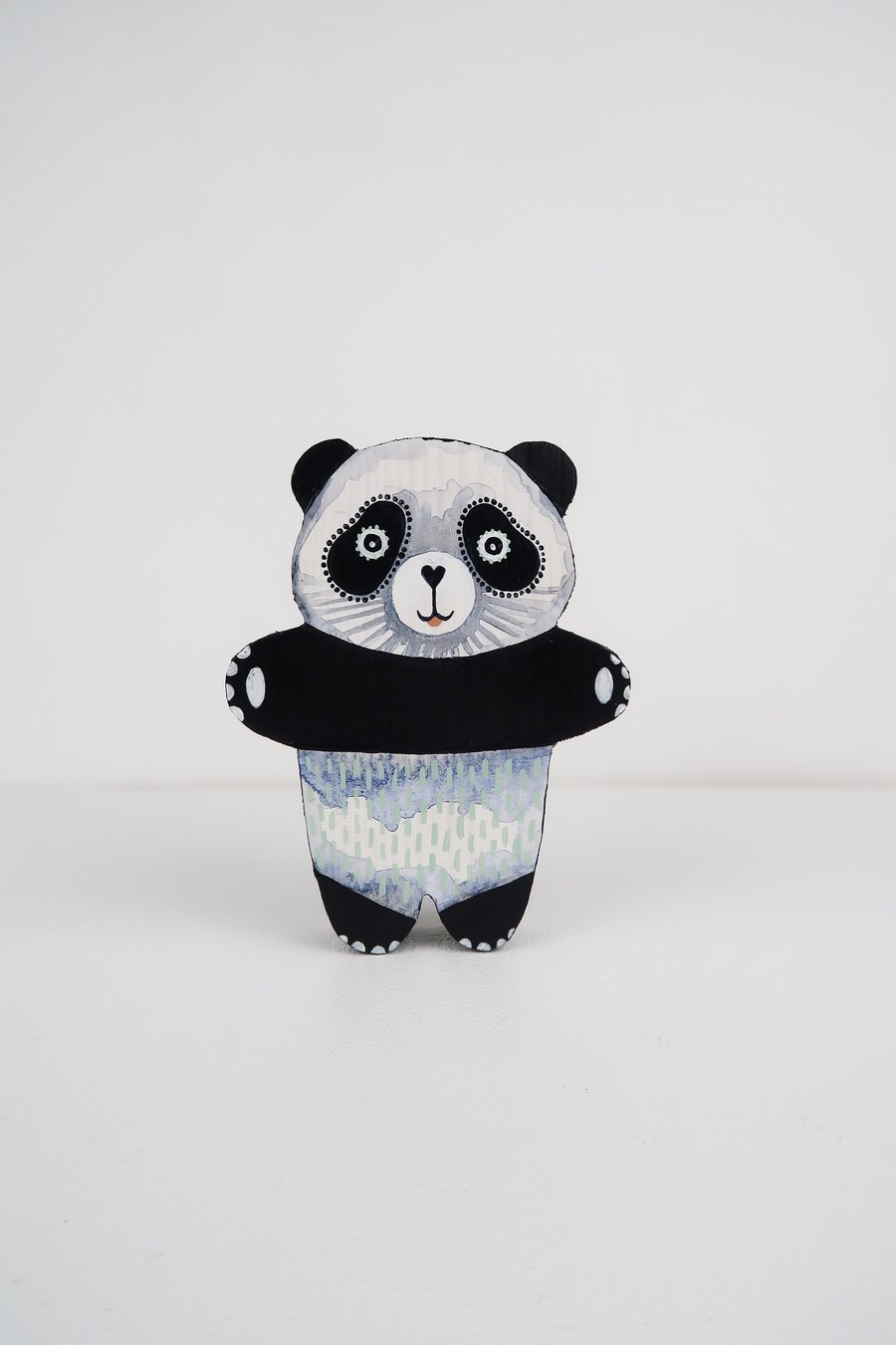 panda wooden ornament, cute home decor, animal lover gift