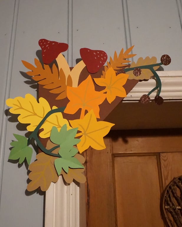 Hand made Halloween or Autumn corner decoration