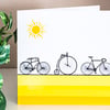 Bicycle Blank Greetings Card 6 inch square cycling card for cyclist enthusiast 