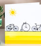 Bicycle Blank Greetings Card 6 inch square cycling card for cyclist enthusiast  - Image 1