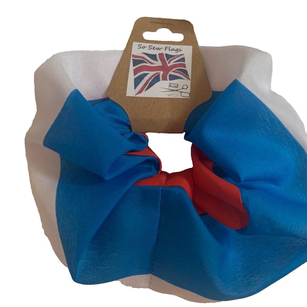 Luxembourg Flag Hair Scrunchie Scrunchies Accessory Band Elastic
