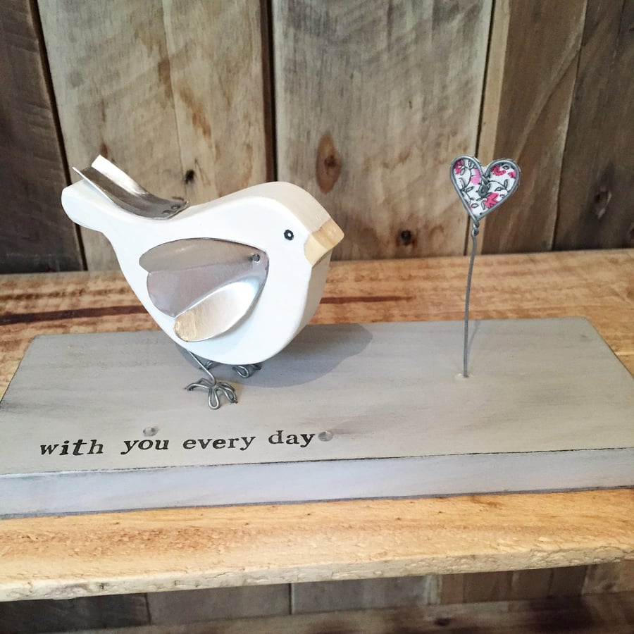 Hand Crafted Peacebird Dove Ornament