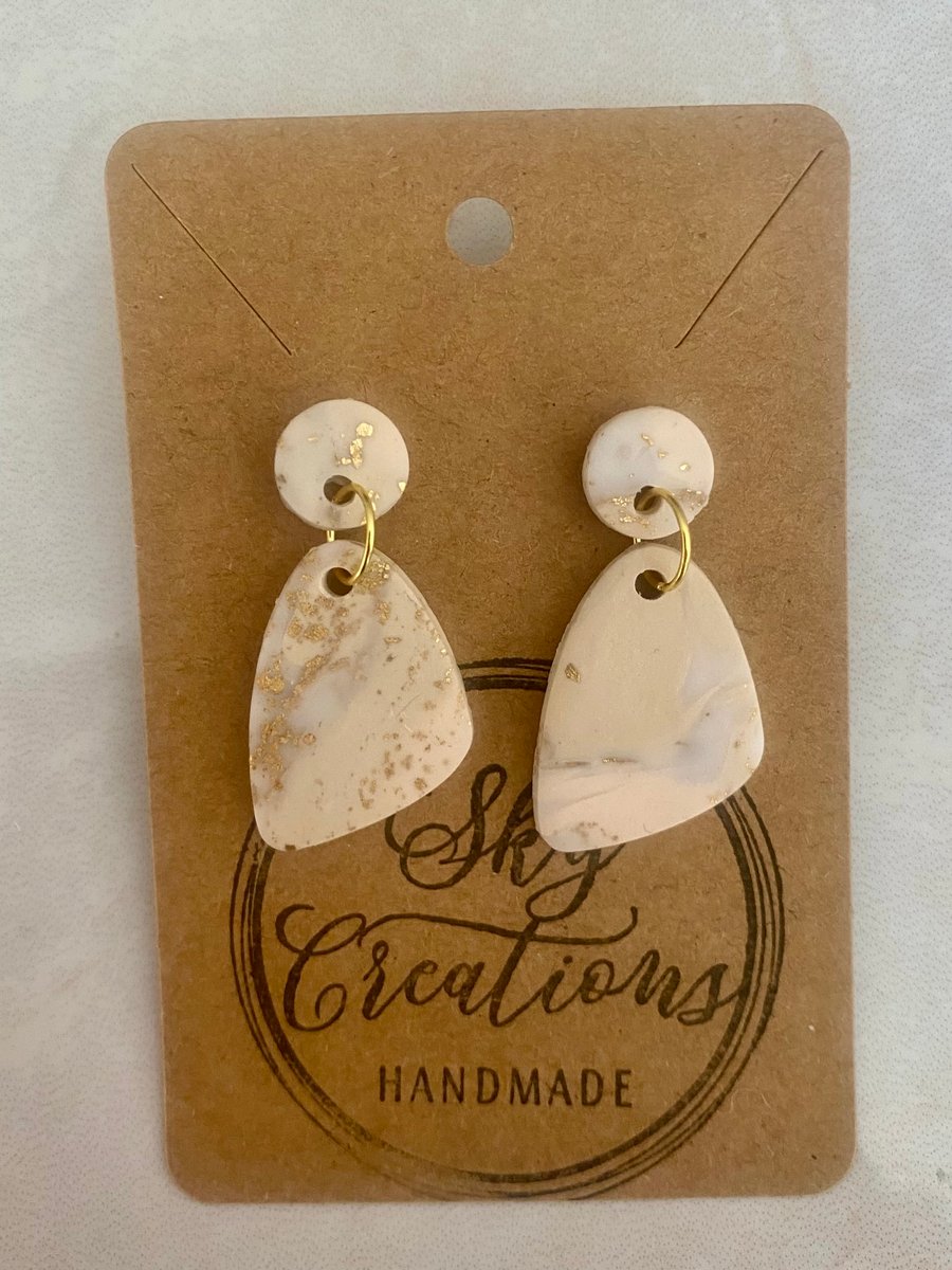 Ref: 2536 Handmade polymer clay earrings (includes FREE UK postage)