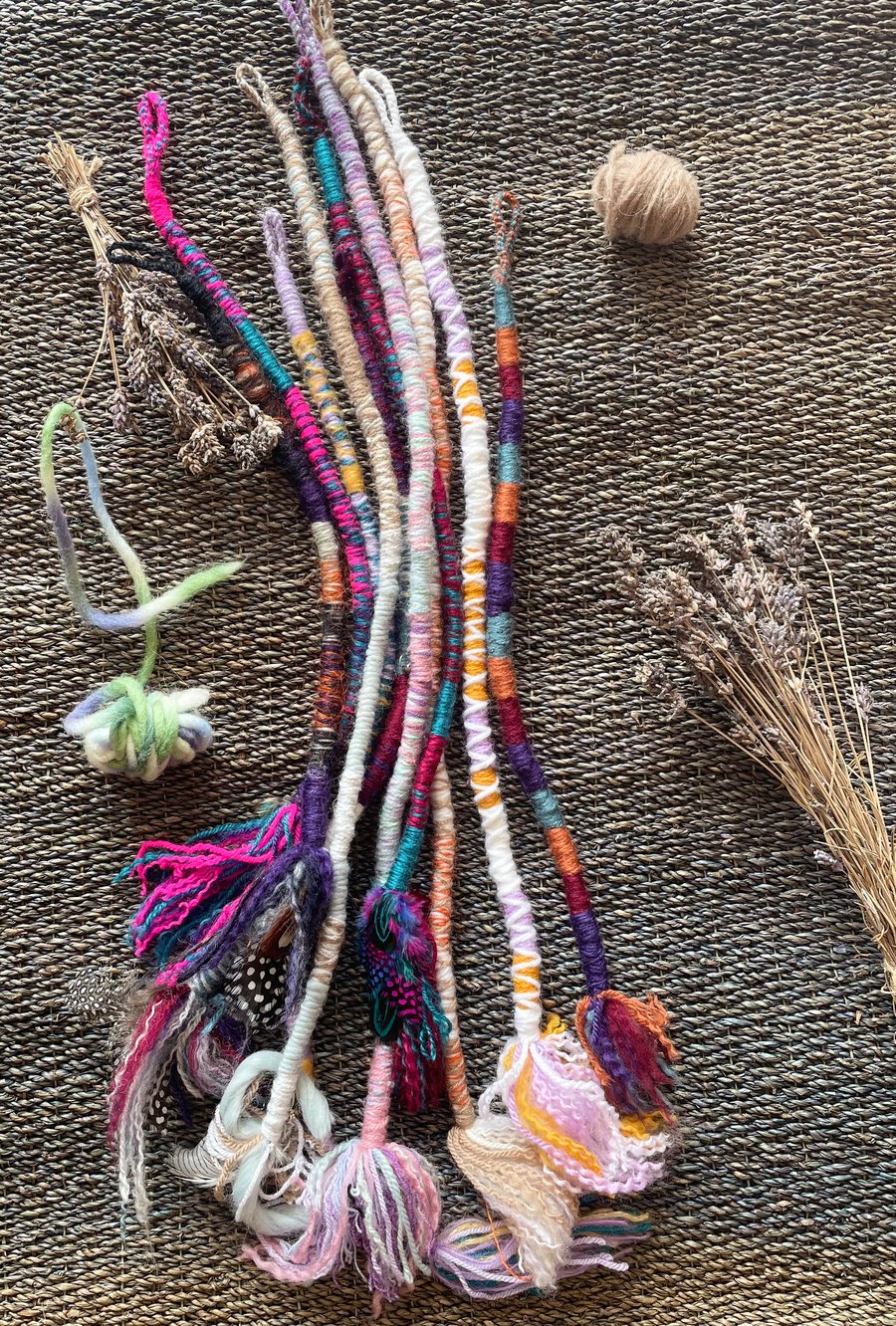 One single ended dreadlock hair wrap