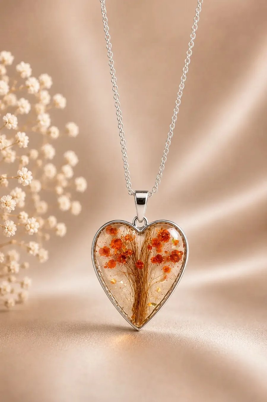 In loving memory pendant - hair fur or ashes 