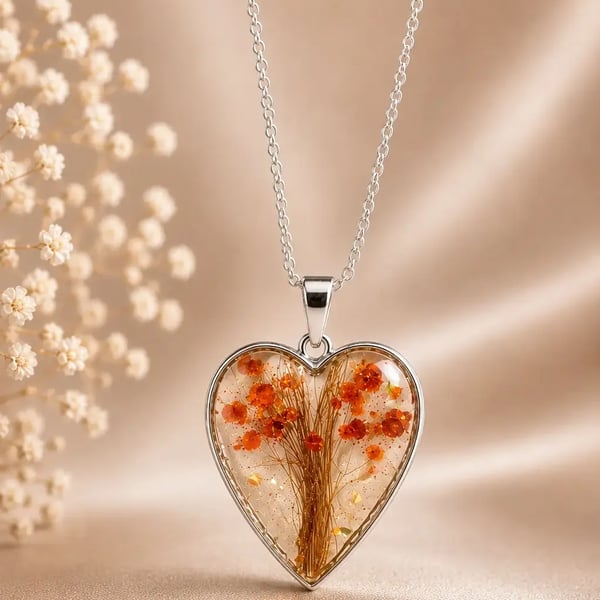 In loving memory pendant - hair fur or ashes 