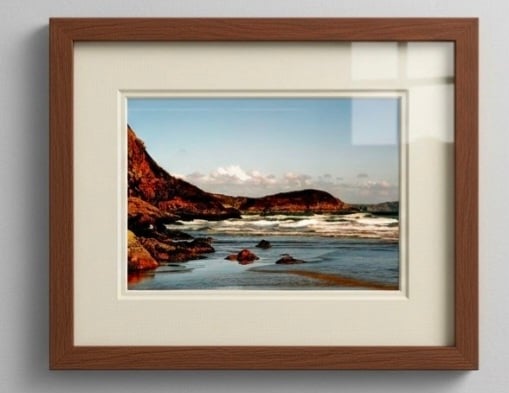 Pentewan Beach Cornwall Print – Coastal Photo Wall Art