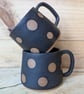 Spotty black toasted mugs - Image 5