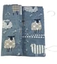 interchangeable and double pointed needle case with blue sheep, knitting needle  - Image 9