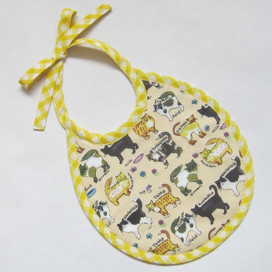 SALE First Size Babies Cat Bib. % to Ukraine