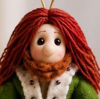 Ghost of Christmas Past - Felt Figure - Christmas Decoration 
