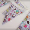 Lilac Cupcake Bunting. 