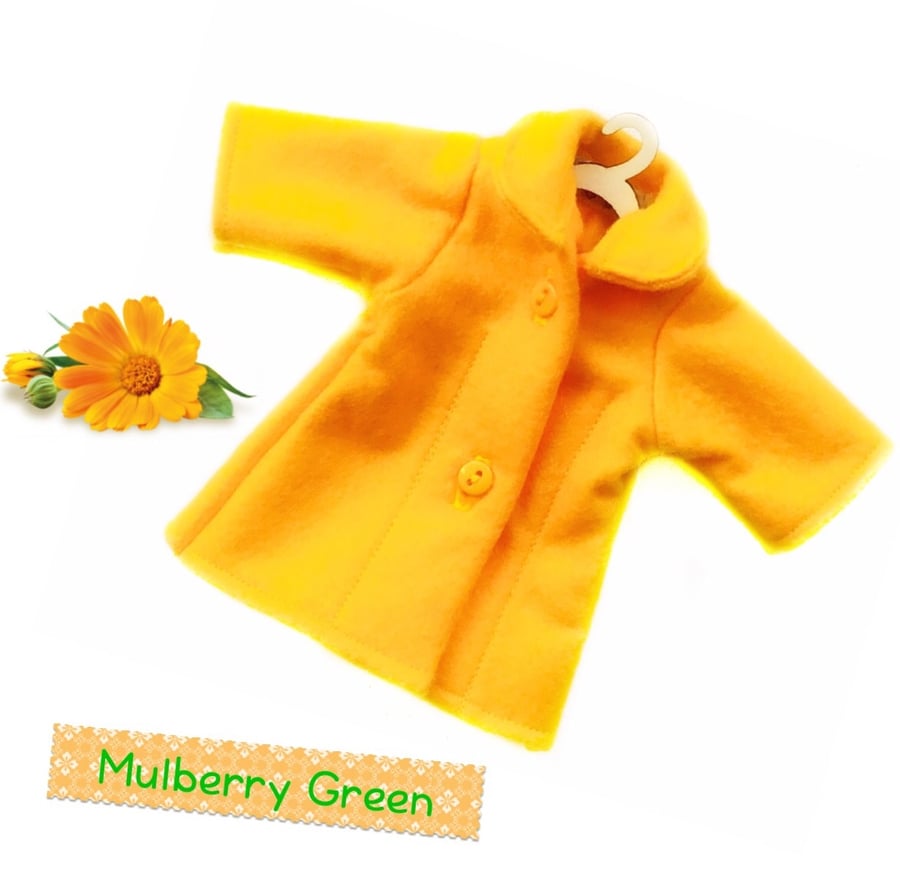 Yellow felt coat- reserved for Sue