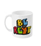 Be reyt mug, brightly coloured ceramic mug, Sheffield mug - Image 1